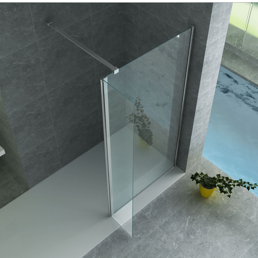 ALONI draaibare zijwand – 8 mm veiligheidsglas