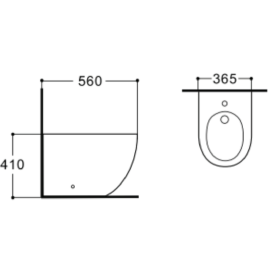 ALONI Dorna bidet – vloermodel