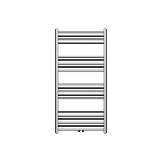 BELRAD Badkamer Radiator Gunmetal Grijs – Middenaansluiting