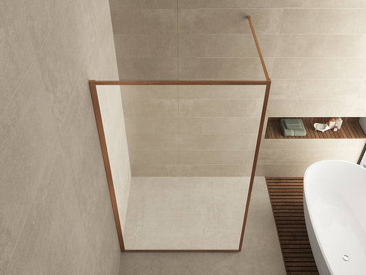 Square inloopdouche 900 x 2000 x 8 mm nano helder glas/