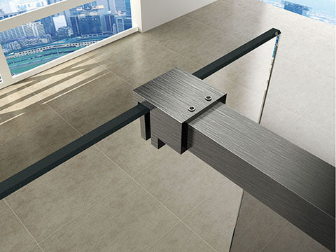 Schlankes Edelstahl-Profilset von 120 cm mit Stabilisierungsstange Wiesbaden