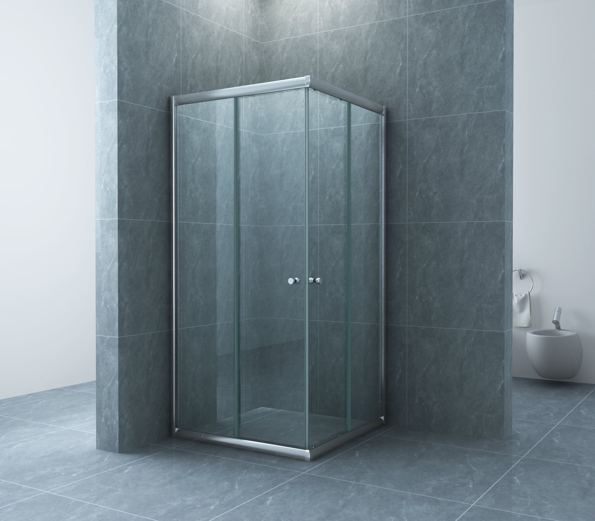 Actie Hoekinstap Douchecabine Wiesbaden 80x80x190 cm 5 mm Helder Glas