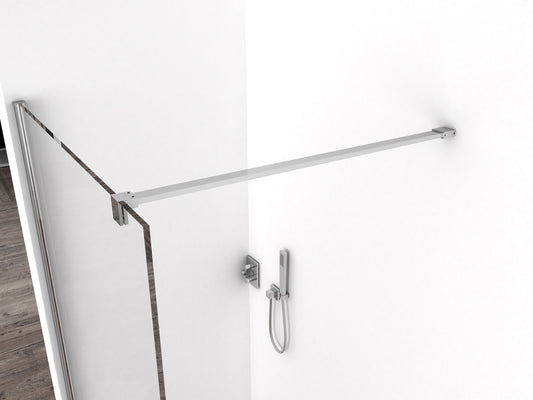 Komfort-Einlaufdusche 500 x 2000 x 10 mm Nano klares Glas/Chrom