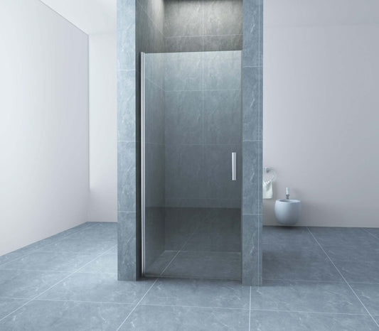 Wiesbaden Öko Duschkabinenprofil | 100x195cm | 6 mm klares Glas | Nischen Tür