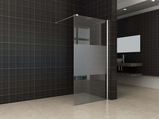 Paroi de douche Wiesbaden 110X200Cm avec nanorevêtement 10 mm et bande centrale
