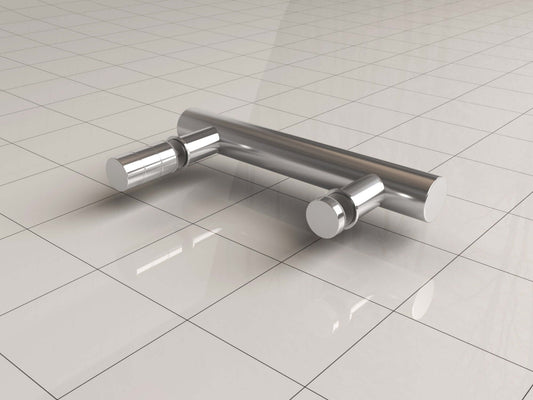 Type 1 Losse Deurkruk Wiesbaden in Chroom