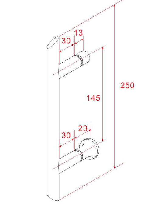 Losse Deurkruk Type 2 Chroom Wiesbaden