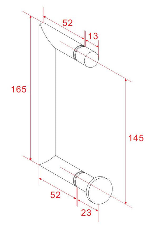 Losse Deurkruk Wiesbaden Type 4 in Chroom