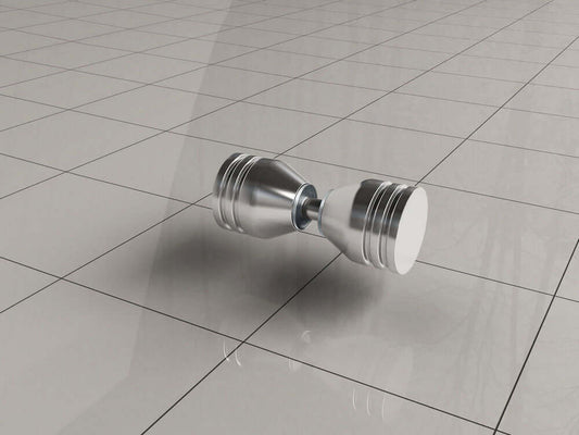 Type 2 Losse Deurknop Wiesbaden in Chroom