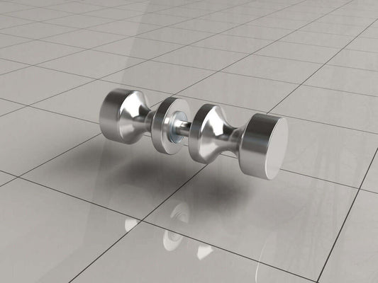 Losse Deurknop Wiesbaden Type 3 in Chroom