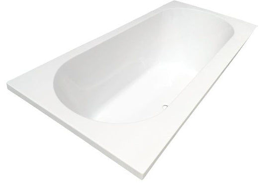 Portus Bad Duo Wiesbaden Einbau 190x90x50 cm Weiß