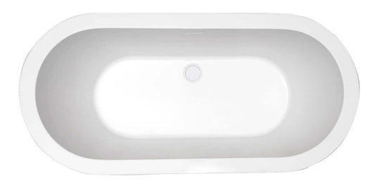 Nero Vrijstaand Bad Wiesbaden Acryl 178X80 Cm in Wit