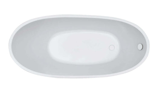 Trapeze vrijstaand acrylbad Wiesbaden 150X72 in wit