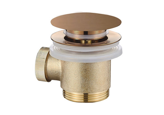 Caral 1 1/2 Gebürstetes Bronze Kupfer Clickwaste für freistehende Badewanne Wiesbaden