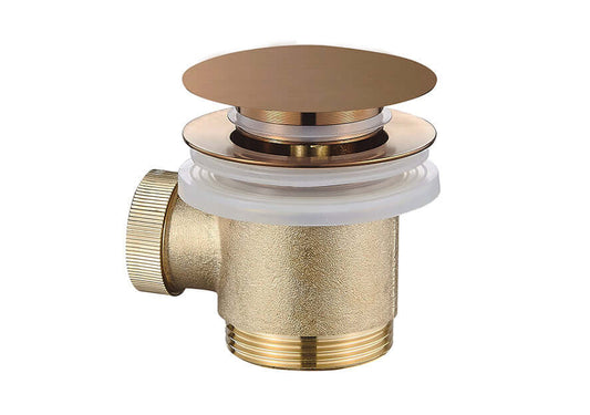 Caral 1 1/2 Geborsteld Brons Koper Clickwaste voor Vrijstaand Bad Wiesbaden