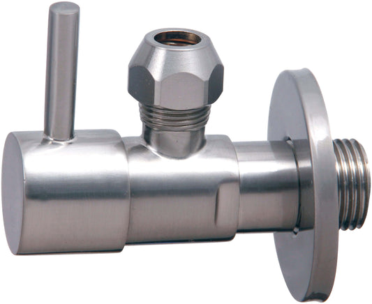 Xellanz Minimal Eckventil Wiesbaden 1/2 X 3/8 Oder Kompression 10 Mm in Gebürstetem Stahl