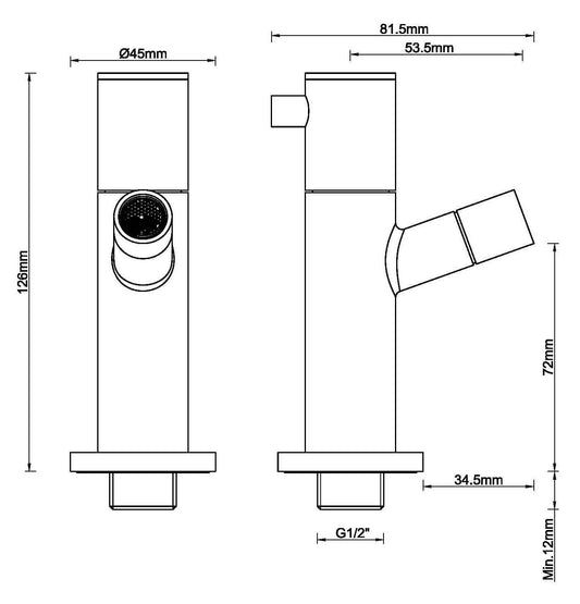 Amador Inbouw Fonteinkraan Wiesbaden 1/2 Messing Geborsteld Goud