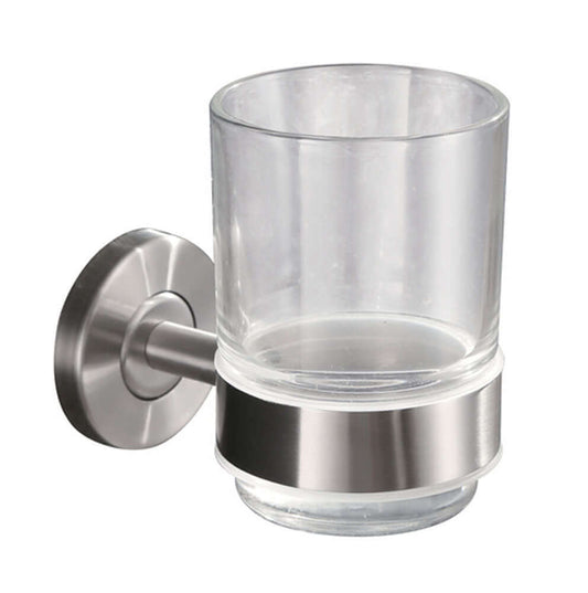 304 Edelstahl-Glashalter Wiesbaden mit Glas