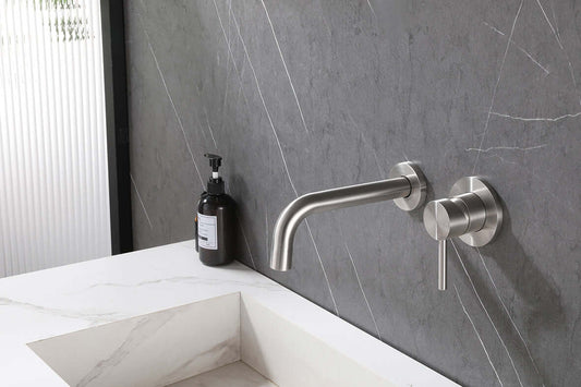 Cain Einbau-Waschtischarmatur Wiesbaden Komplett mit Kaltstart in V2A 304