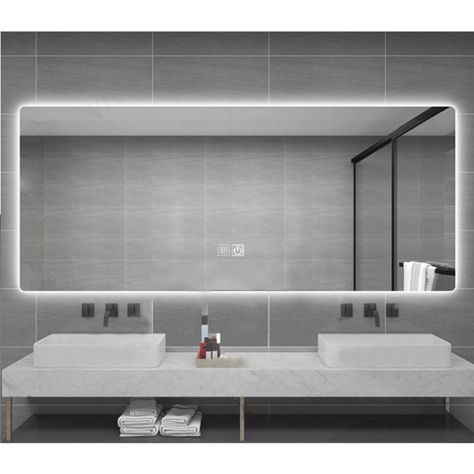 ALONI QUEEN LED-SPIEGEL MET VERWARMING & ANTI-CONDENS (160x60CM)