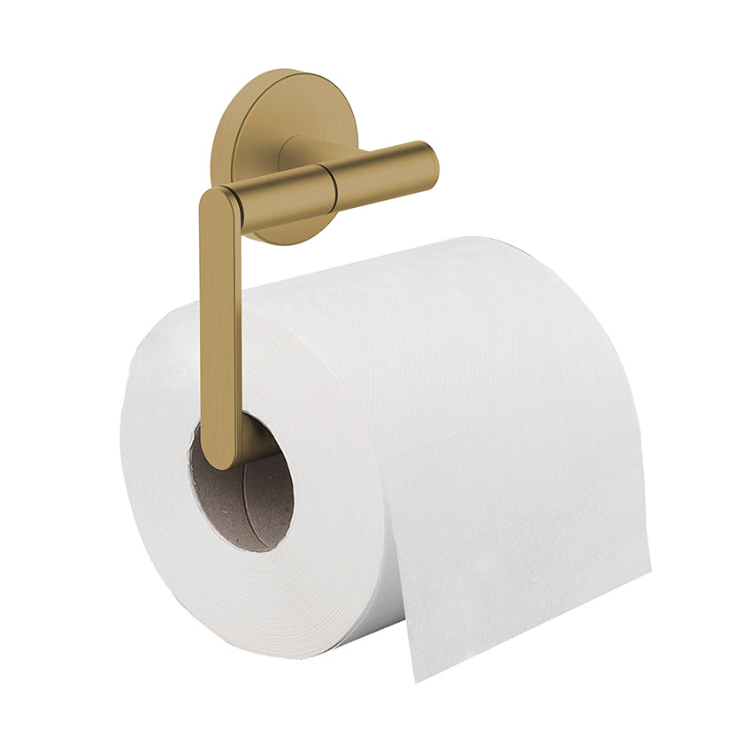 Alonzo Toiletrolhouder Wiesbaden zonder ventiel in geborsteld messing