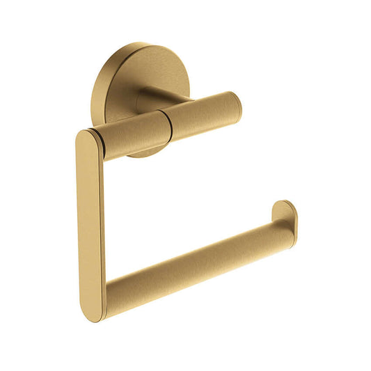 Alonzo Toilettenpapierhalter Wiesbaden ohne Ventil in gebürstetem Messing