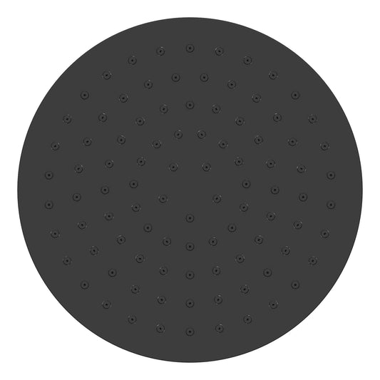 20X20 Cm Matzwarte ronde hoofddouche Wiesbaden