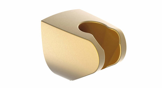 Caral Kunststoff wandmontierte Handbrausehalterung Wiesbaden in gebürstetem Messing