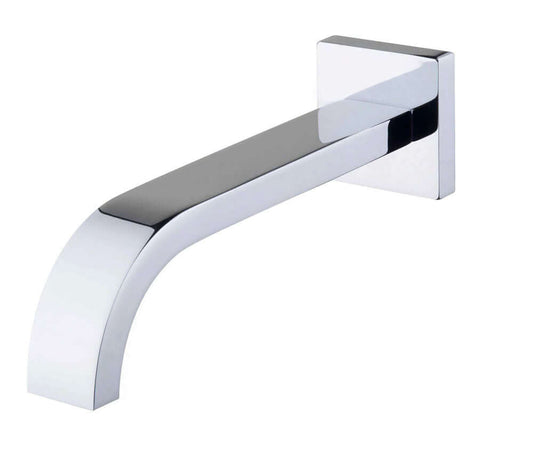 Wiesbaden Vierkant 25 cm 1/2" Einbauauslauf Chrom