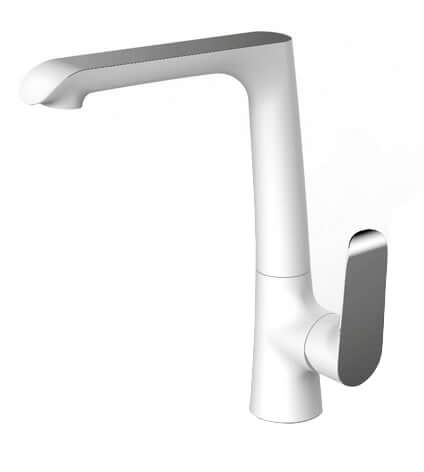 Tarma Einhebel-Küchenarmatur weiß/chrom