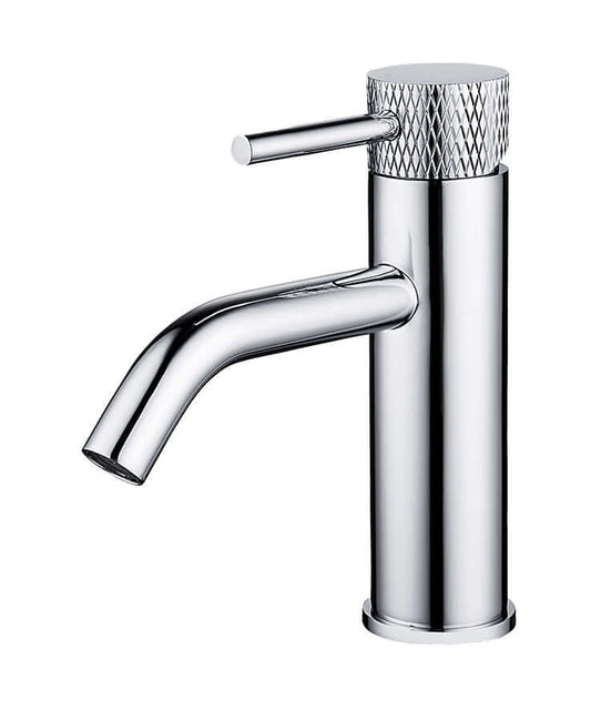 Gerippter Aufbau-Waschtischmischer Wiesbaden in Chrom