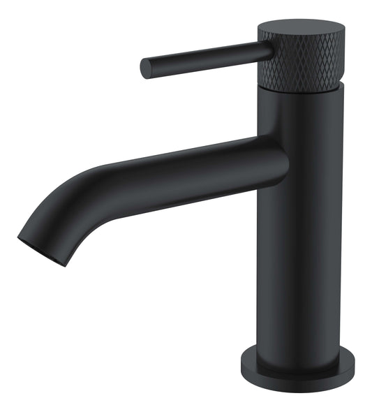 Gerippter 1/2" Gusseisenhahn Wiesbaden in Schwarz