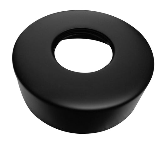 Rosace de robinet Wiesbaden Caral pour douche de pluie thermostatique en noir mat