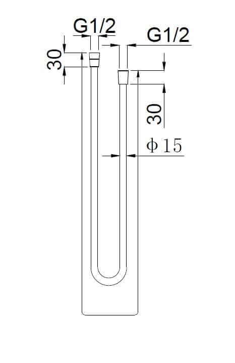 Luxus Kunststoff Duschschlauch Wiesbaden 150 Cm in Gunmetal
