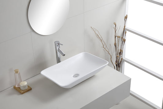 Karé Opzetwastafel Wiesbaden 58X36X11,5 Cm in mat wit