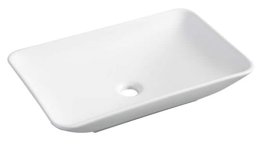 Karé Aufsatzwaschbecken Wiesbaden 58X36X11,5 cm in matt weiß