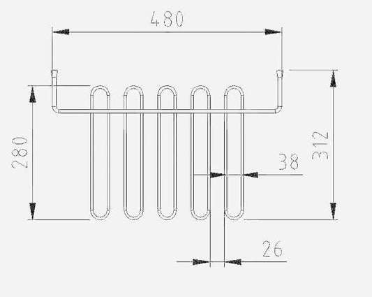 Banks Hahn für Gießbecken Wiesbaden, 48X32 Cm in mattschwarz