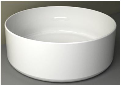 Link Design Ronde Wastafel Wiesbaden Diameter 40Cm in Wit