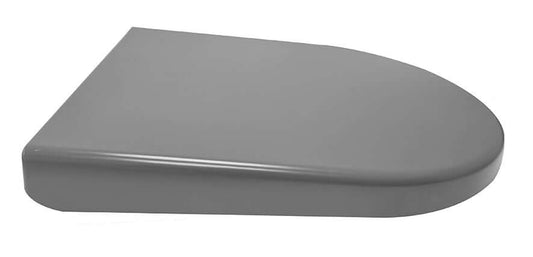 Vesta Soft-Close Toiletbril voor Wandtoilet 52 cm in mat grijs kleur, eenvoudig te monteren.