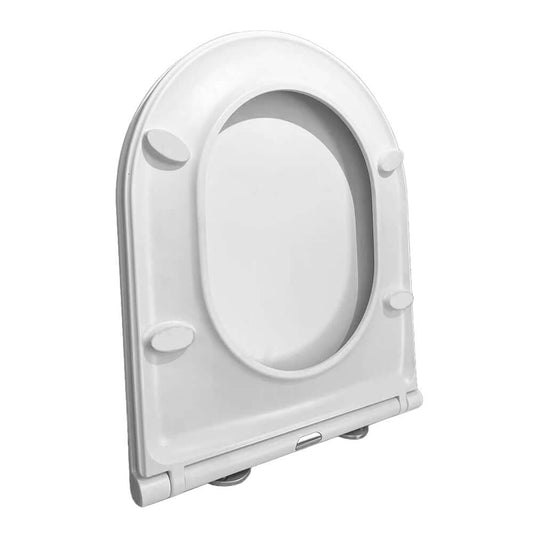 Flatline Soft Close Toiletbril met Quick Release Wiesbaden in mat wit voor modern sanitair.