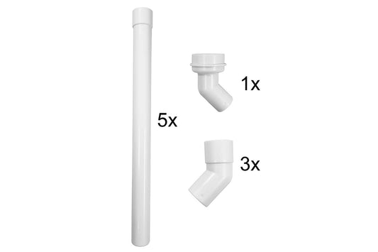 Modulare Fallrohr Wiesbaden für Hochhängendes Reservoir 32/50 mm