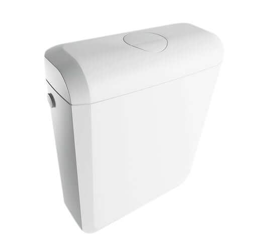 Uniflush Universell 2-in-1 Toilettenspülkasten Wiesbaden Kunststoff Weiß