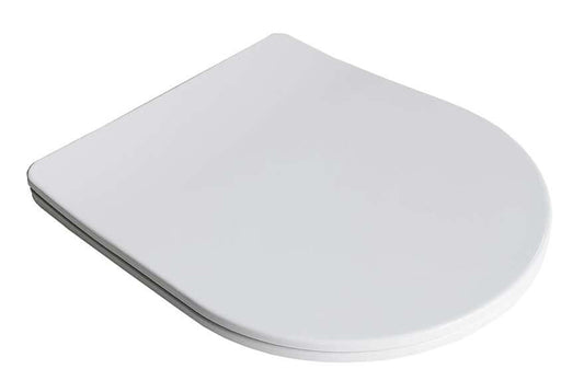 Softclose Toiletbril Wiesbaden Nibiru 36 cm wit met softclose-mechanisme voor geruisloze sluiting.