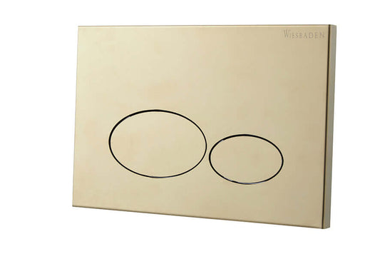 X32 metalen drukplaat voor inbouwreservoir Wiesbaden, geborsteld messing