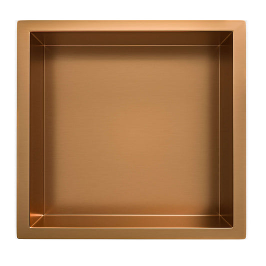 Wiesbaden Novi Einbaunische 30x30x7 cm Gebürstetes Bronze Kupfer