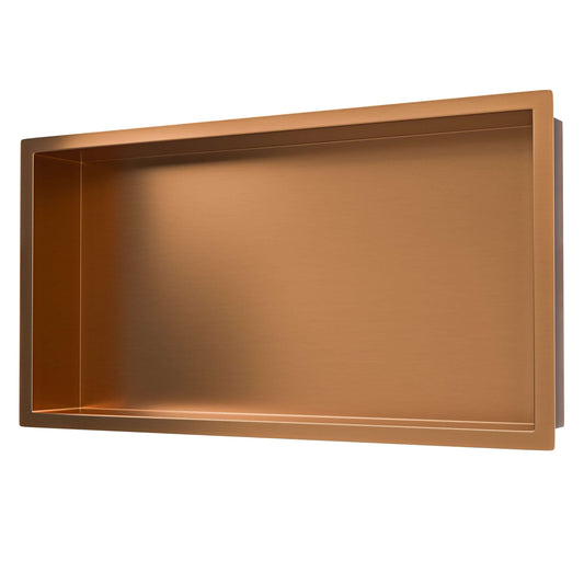 Novi Einbauwaschbecken Wiesbaden 30x60x10 cm Gebürstetes Bronze Kupfer