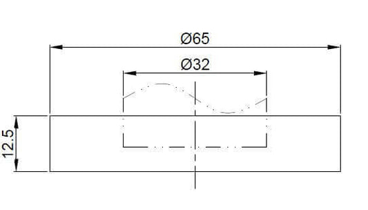 UniMatch sifon rozet 32 mm x 65 mm