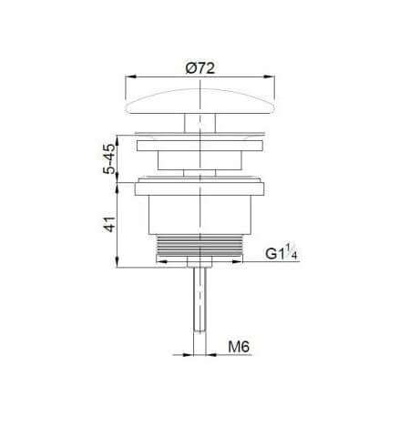 Matzwarte Brunnen-Set mit Messing Gold Wiesbaden (Hahnloch rechts)
