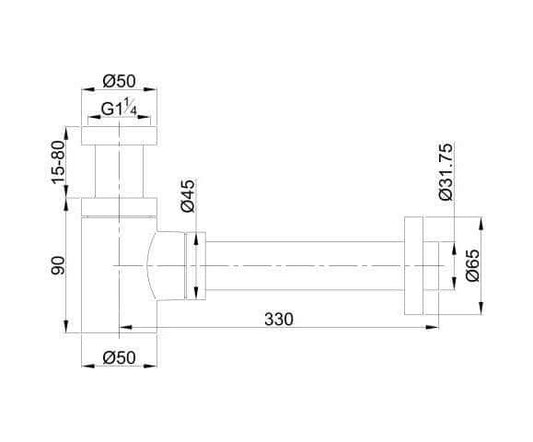 Matwitte Brunnen-Set Wiesbaden in Messing Gold (Wasserhahn Links)