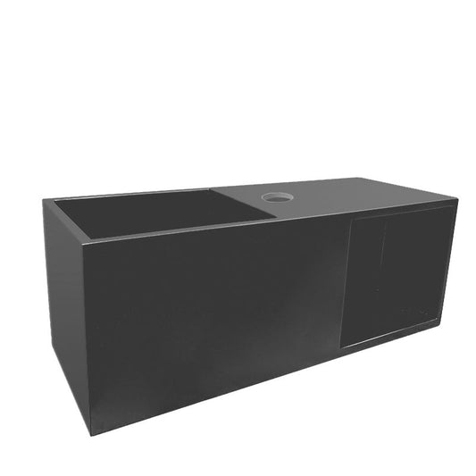 Julia Fountain Wiesbaden 54X20X20Cm met Nis in Solid Surface, Mat Zwart